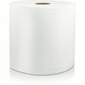 Solaris Paper Roll Towel, Hardwound, 1-Ply, 8inWx600ft L, White, 6PK SOL46530